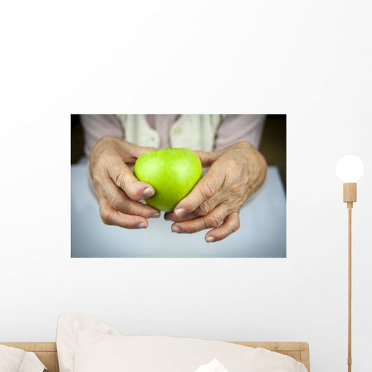 Rheumatoid arthritis hands and fruits Wall Mural