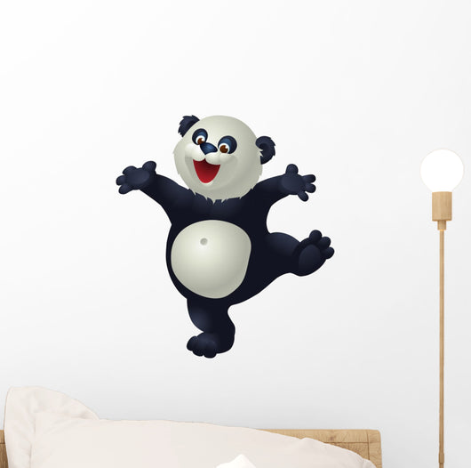 dancing panda Wall Decal
