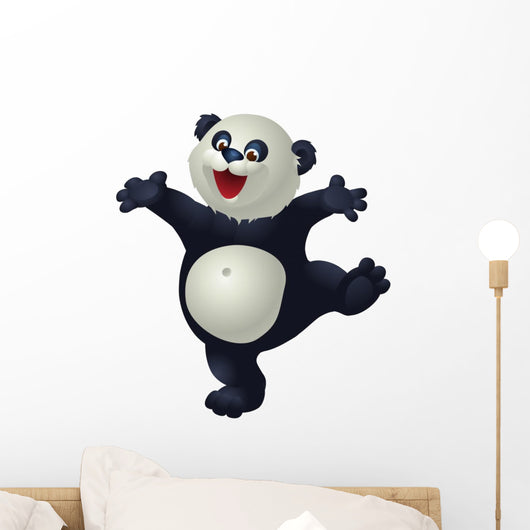 dancing panda Wall Decal