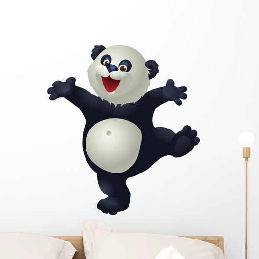 dancing panda Wall Decal