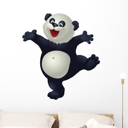 dancing panda Wall Decal