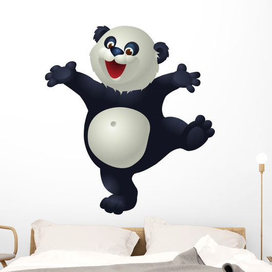 dancing panda Wall Decal