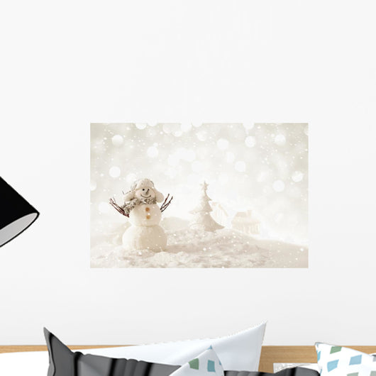 Christmas Snowman Wall Decal