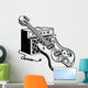Electric Guitar And Amplifier Wall Decal