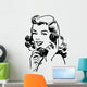 Cute Gal On The Phone Wall Decal