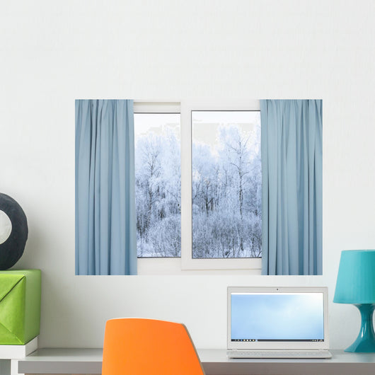 view from the window on the Wall Mural