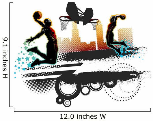 Abstract Basketball Wall Decal