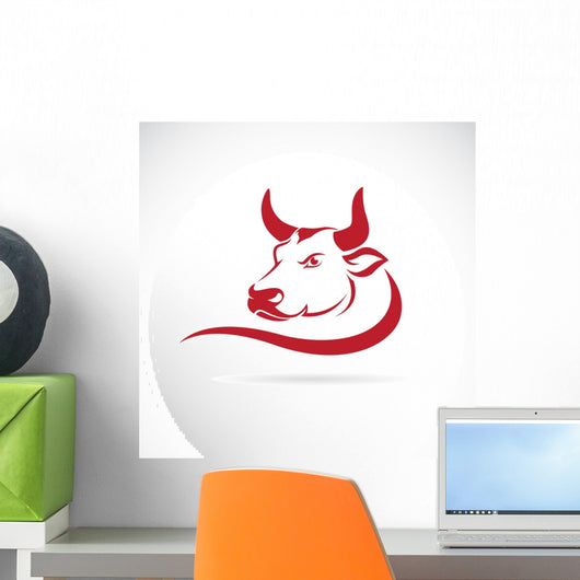 red bull head Wall Decal