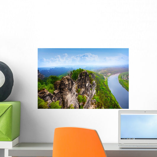 Beautiful Bastei Rocks Sachsische Wall Decal