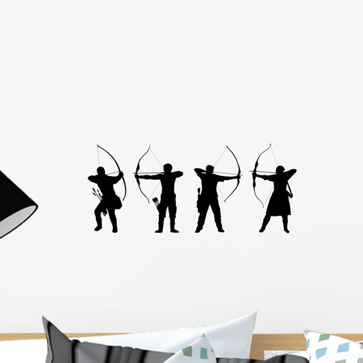 archer silhouettes Wall Decal