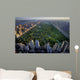 Central Park aerial view, Manhattan, New York; Park is surrounde Wall Mural