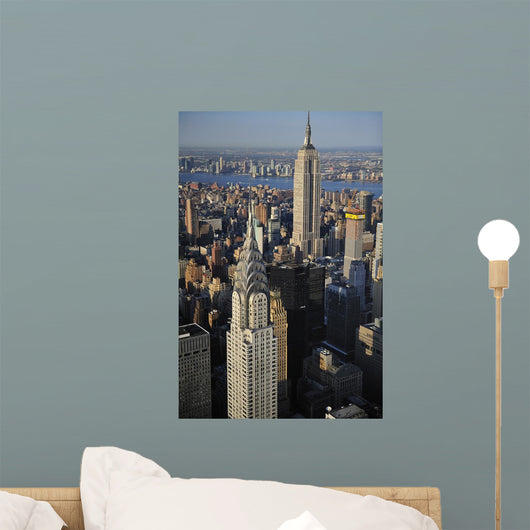 Aerial view of New York skyline Wall Mural