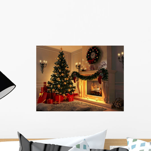 Fireplace Wall Mural