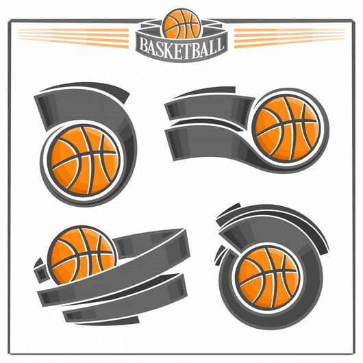 Basketball emblems Wall Decal