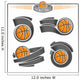 Basketball emblems Wall Decal