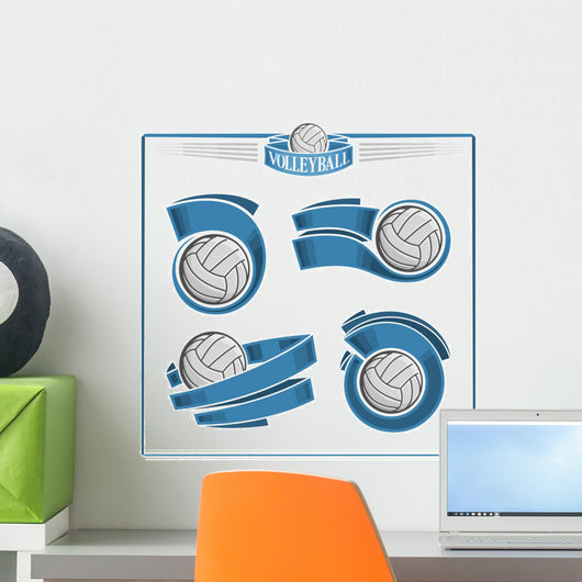 Volleyball emblems Wall Decal
