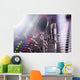 Studio Mischpult und Profi Mikrofon Wall Mural