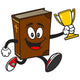 Bible School Mascot Running with Trophy Wall Decal