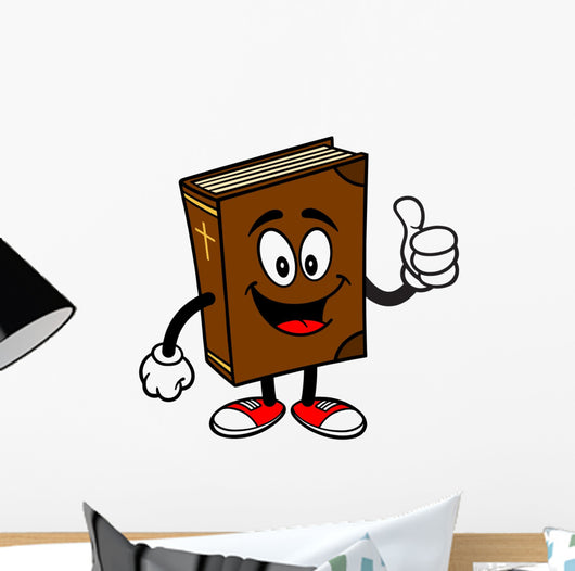 Bible School Mascot with Thumbs Up Wall Decal