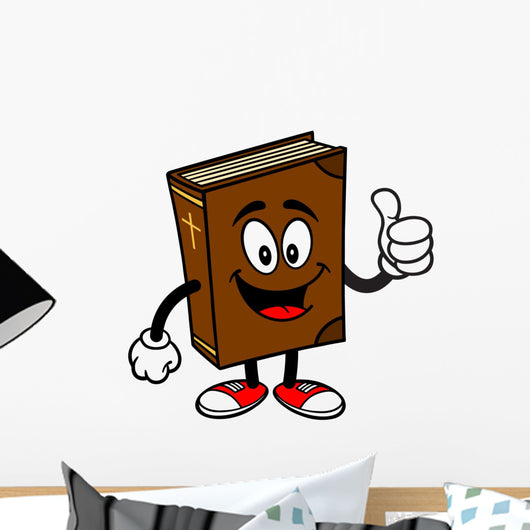 Bible School Mascot with Thumbs Up Wall Decal