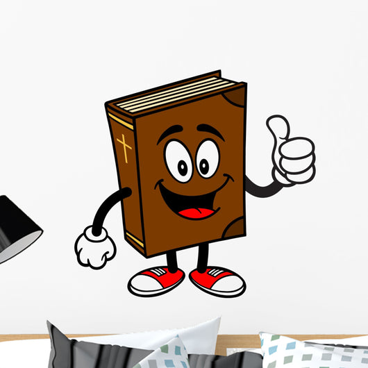 Bible School Mascot with Thumbs Up Wall Decal