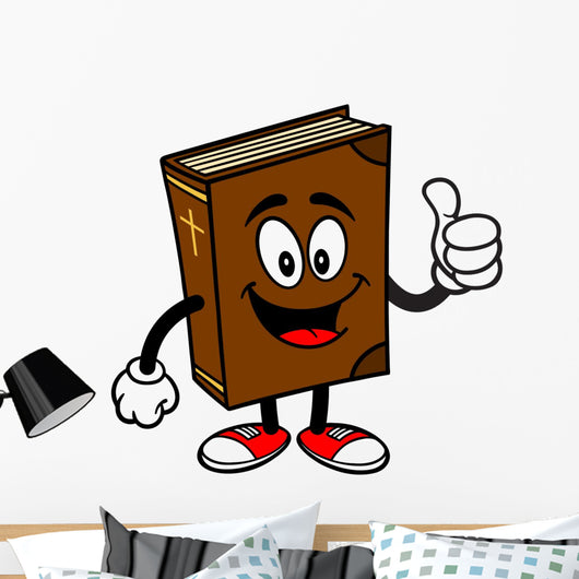 Bible School Mascot with Thumbs Up Wall Decal