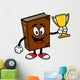 Bible School Mascot with Trophy Wall Decal
