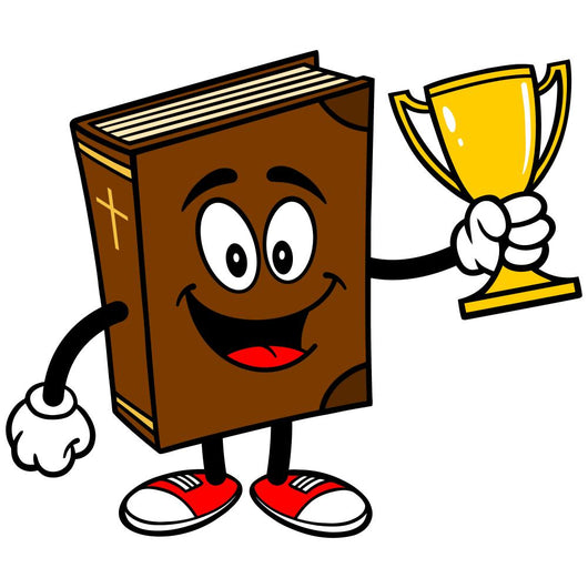 Bible School Mascot with Trophy Wall Decal