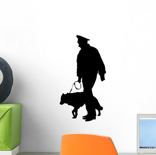 Police and Dog Wall Decal