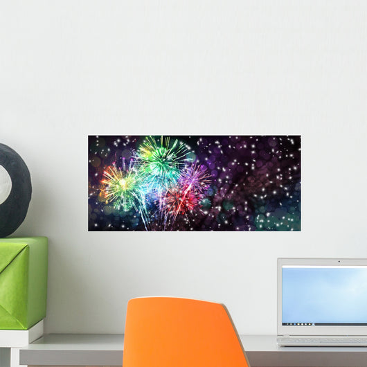 Silvester Feuerwerk Wall Mural