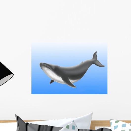 Endangered Blue Whale Wall Mural