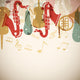 Musical instrument with musical notes. Wall Mural