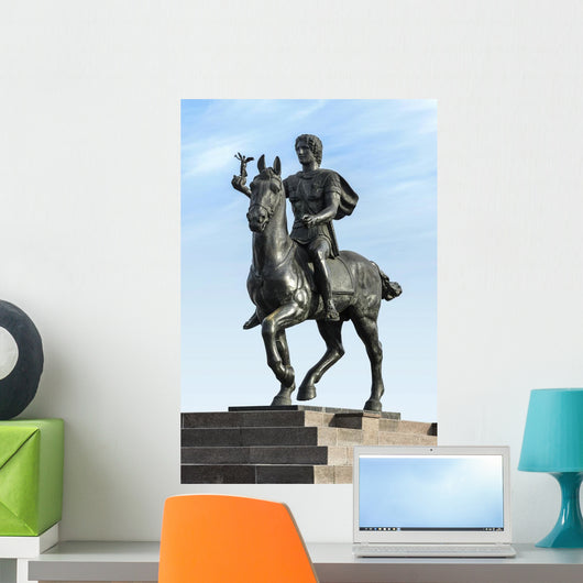 Greek Leader Alexander The Great on Horse Wall Mural