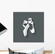 ballet dance studio symbol Wall Mural