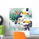 Tropical Jungle Toucan Wall Mural