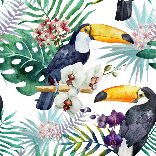 Tropical Jungle Toucan Wall Mural