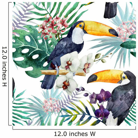 Tropical Jungle Toucan Wall Mural