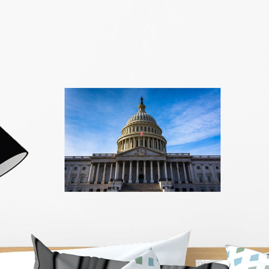 The United States Capitol, in Washington, DC. Wall Mural