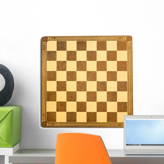 Antique Checkerboard Background Wall Decal