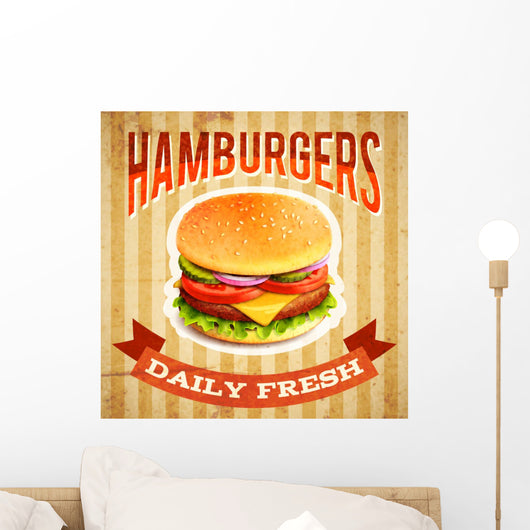 Fast Food Poster Wall Decal