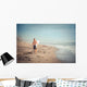 Man Surfer Walking along Wall Decal