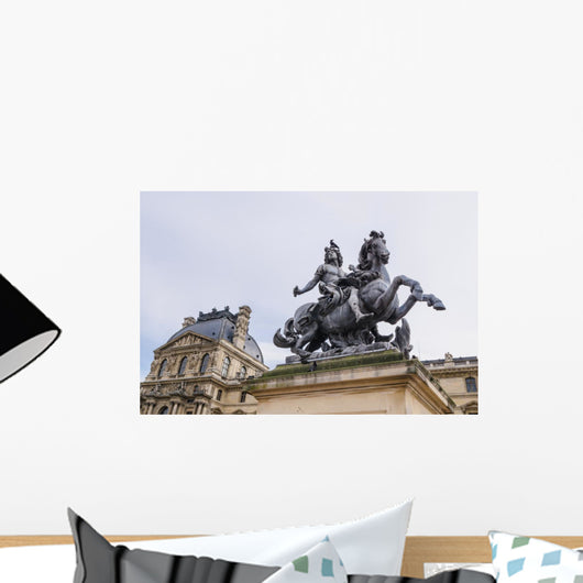 Louis Xiv Statue Louvre Wall Decal