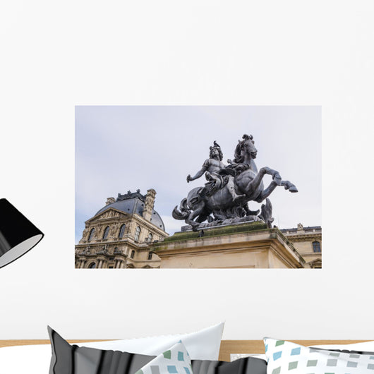 Louis Xiv Statue Louvre Wall Decal