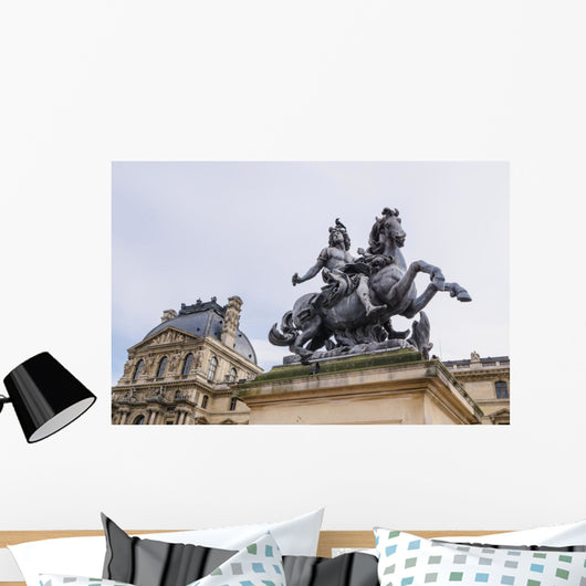 Louis Xiv Statue Louvre Wall Decal