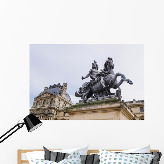 Louis Xiv Statue Louvre Wall Decal