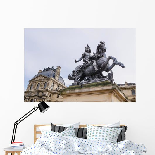 Louis Xiv Statue Louvre Wall Decal