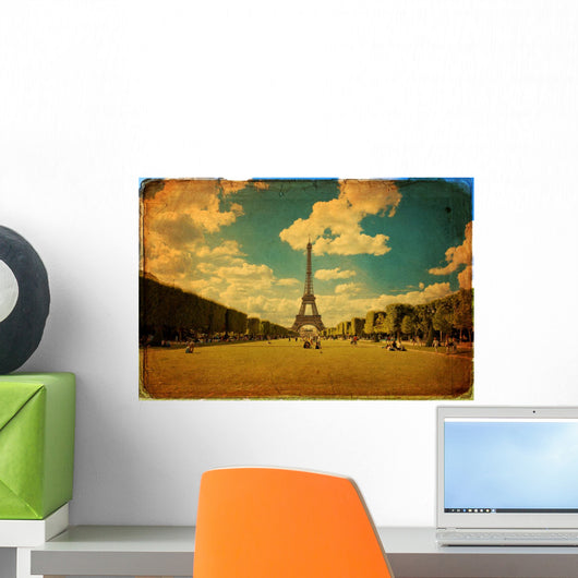 Eiffel Tower Paris Vintage Wall Decal