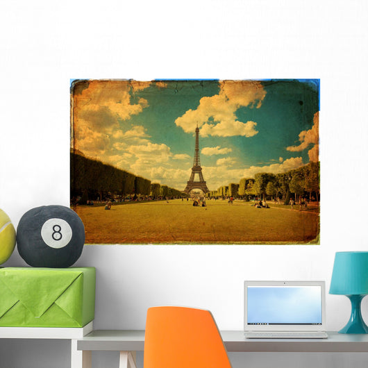 Eiffel Tower Paris Vintage Wall Decal