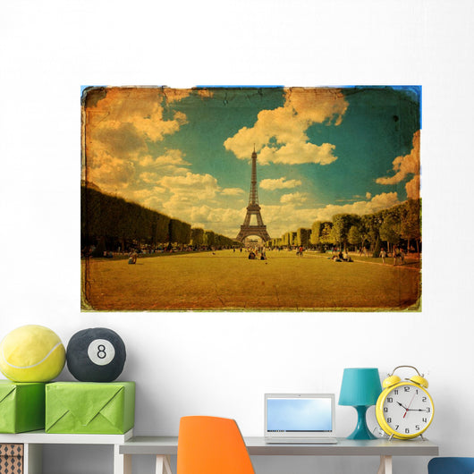 Eiffel Tower Paris Vintage Wall Decal