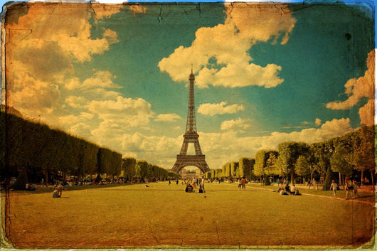 Eiffel Tower Paris Vintage Wall Decal